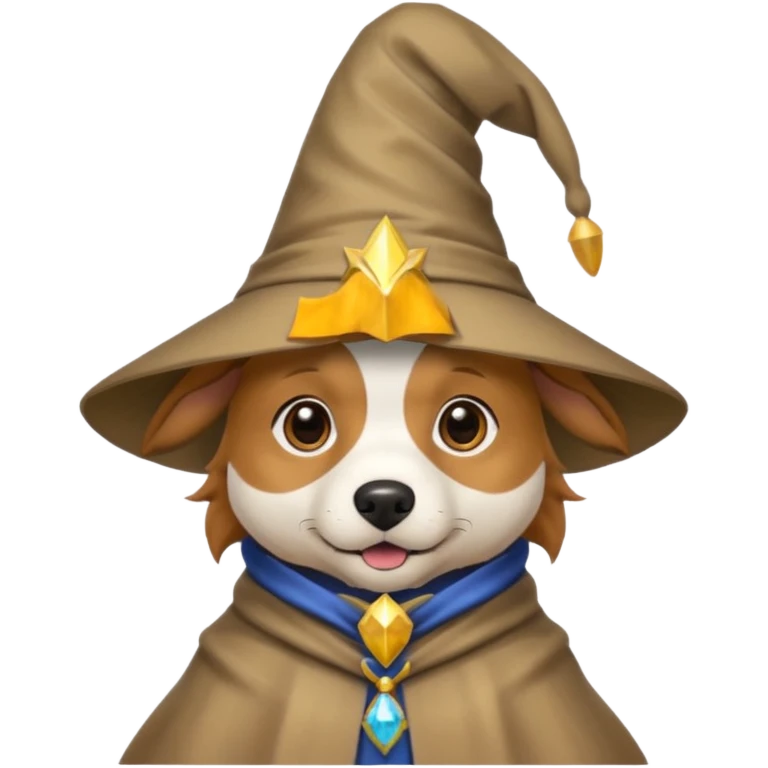 Dog wizard emoji