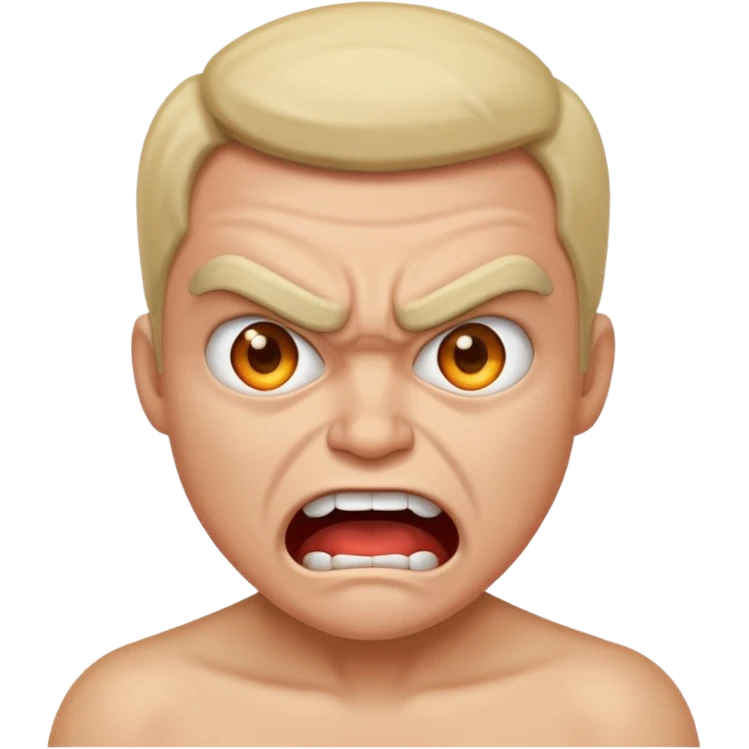 Angry and happy emoji