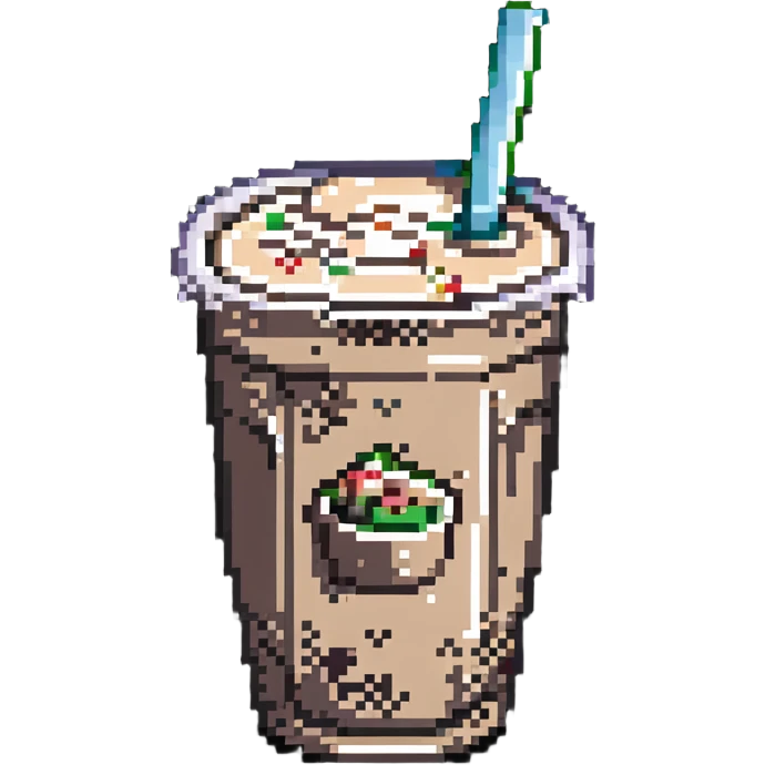 colorful boba milk tea emoji