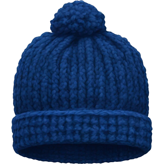 dark blue knitted wool cap piece of clothing emoji