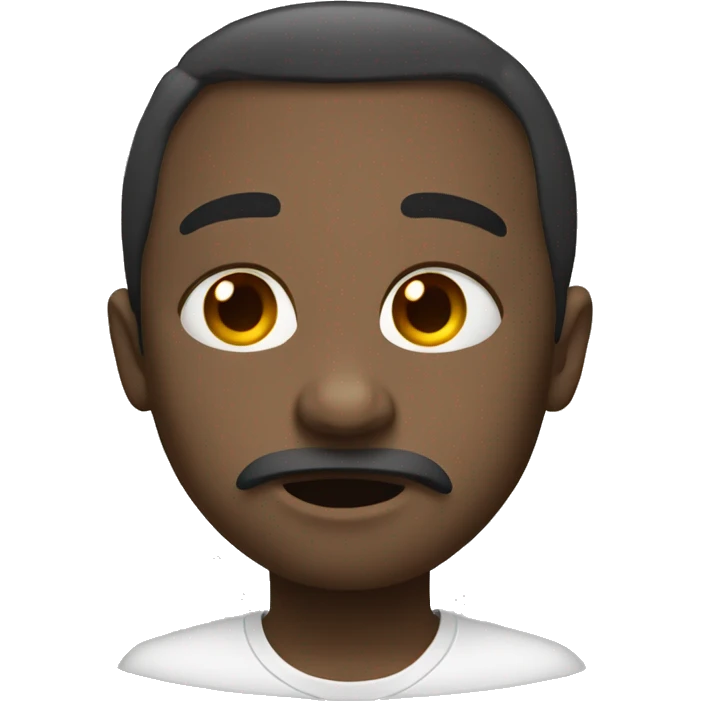 Downcast and tear emoji