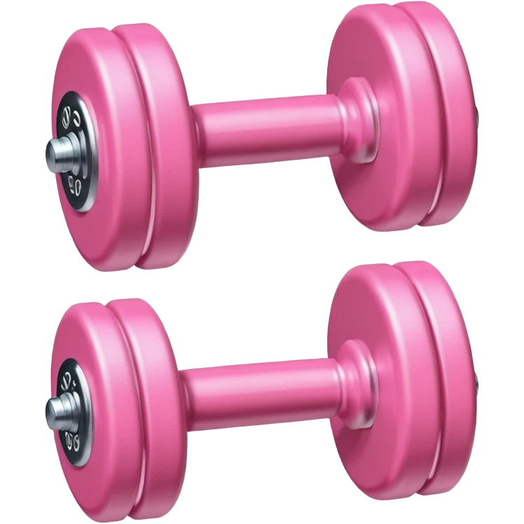 A cute baby pink dumbell emoji