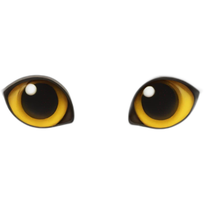 A cat with a weird eye emoji