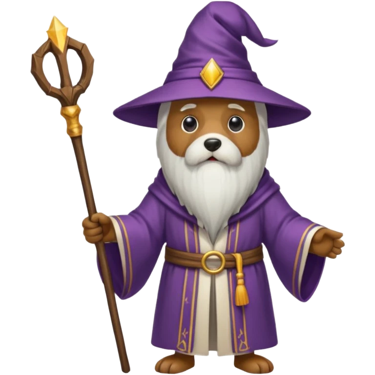 Dog wizard emoji