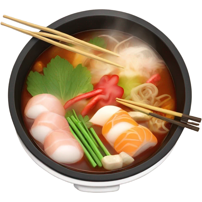 hot pot with chopsticks emoji