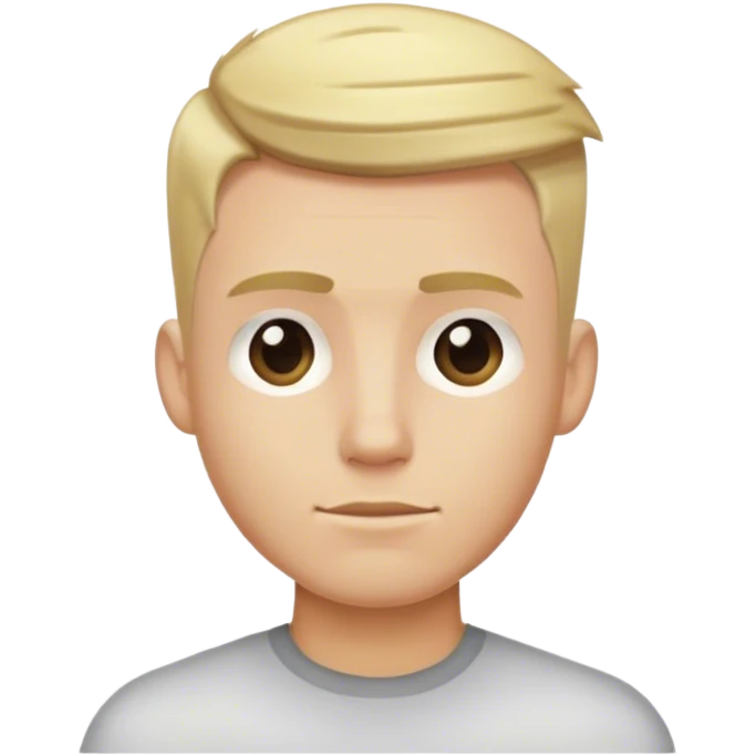 blonde male hairstyles emoji