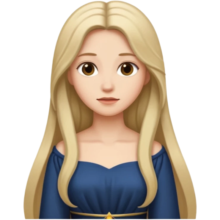 сделай волосы подлиннее и более закрытое платье  emoji