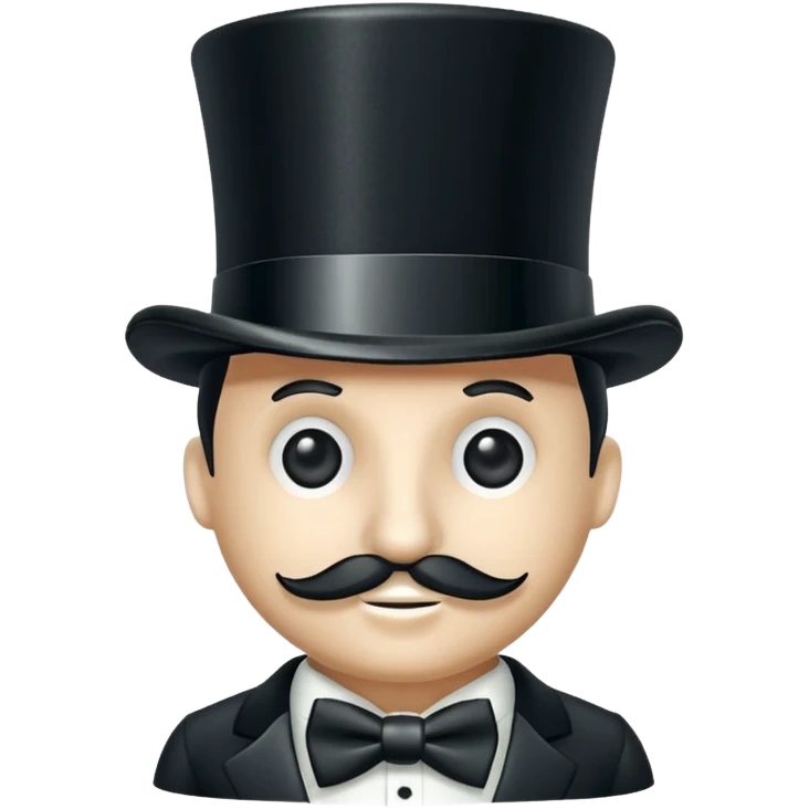 monopoly top hat emoji