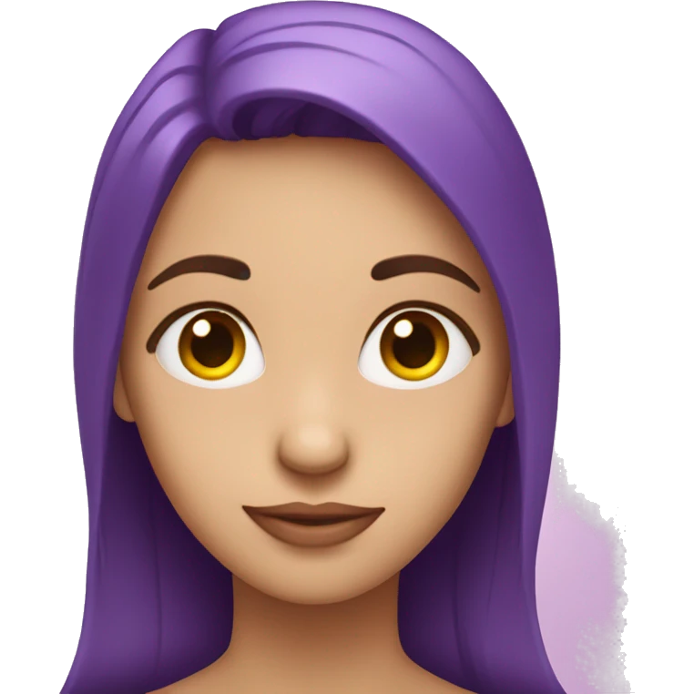 face in love with purple hearts emoji