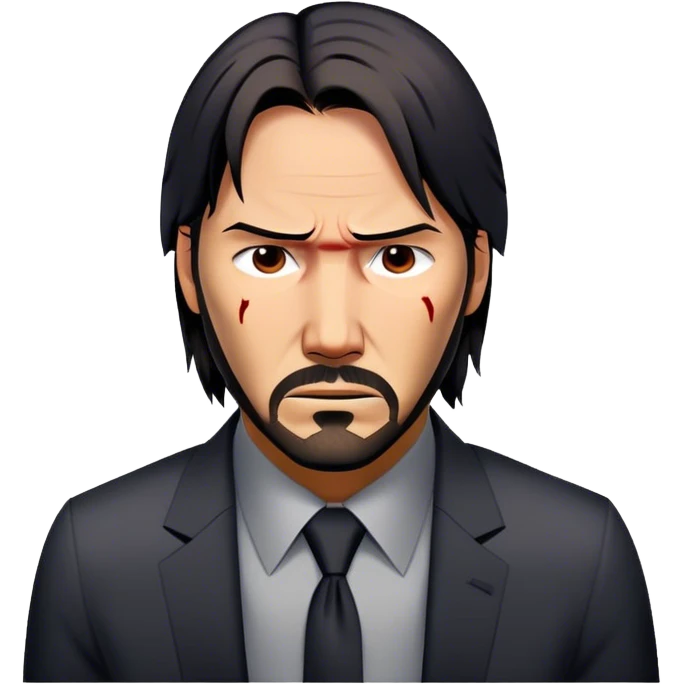 john wick in distraught and tired  emoji