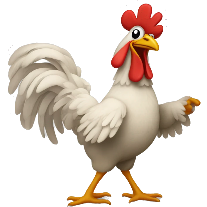 Dancing chicken emoji