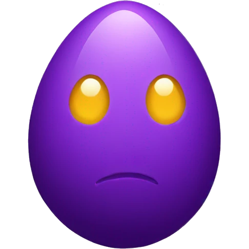 purple egg with cracks emoji