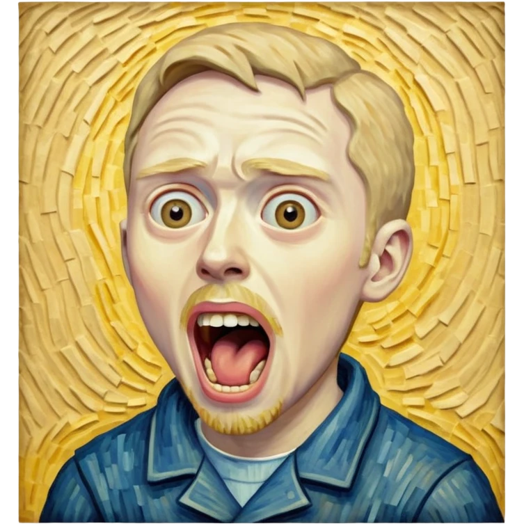 Scream painting van gouh emoji