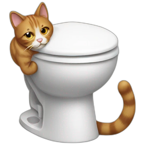 a cat pooping emoji