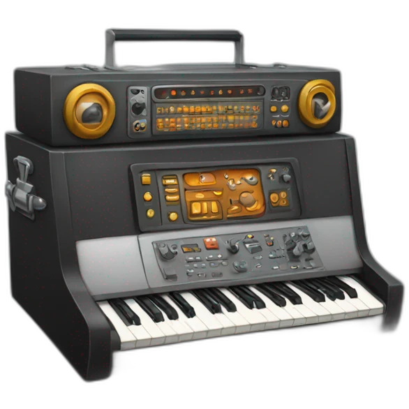 Rockola-machine-music emoji