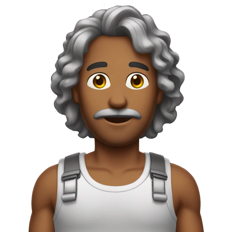 Careca com barbicha emoji