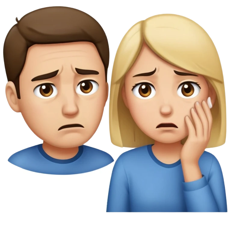Couple breaking up  emoji