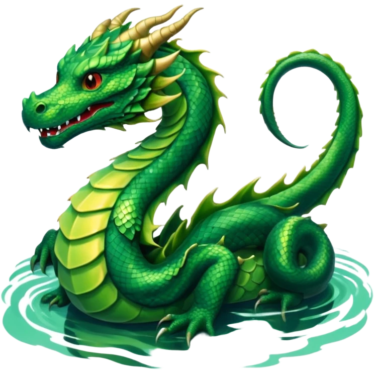 dragon in the lake emoji