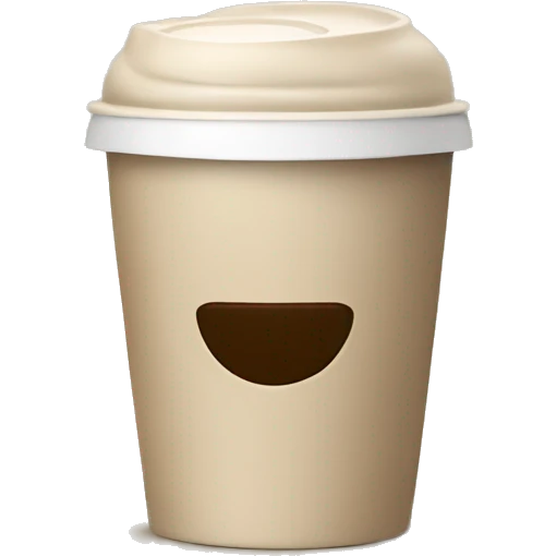 Coffee cup beige emoji