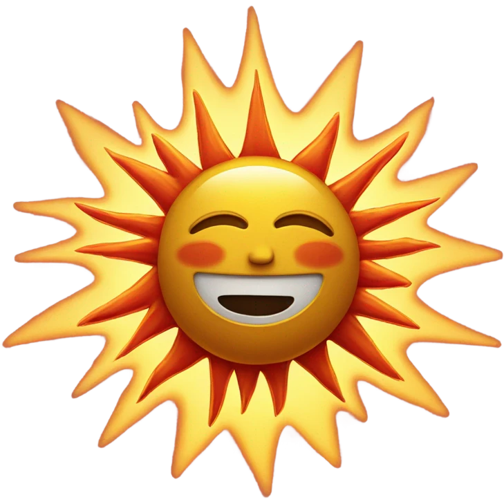 Sun and fire emoji well mixed emoji