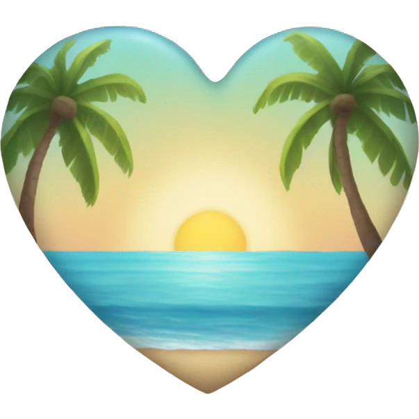 Beach Heart emoji