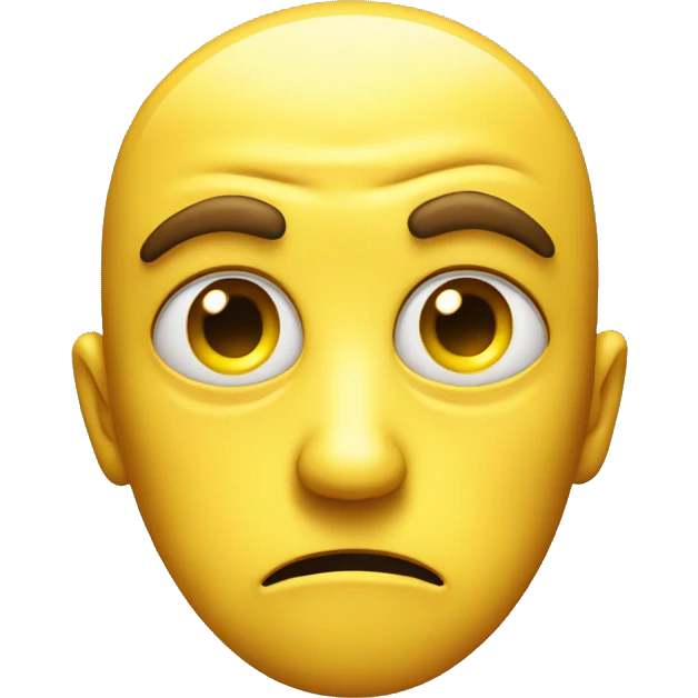 yellow emoji doing a death stare with exaggerating eyes emoji