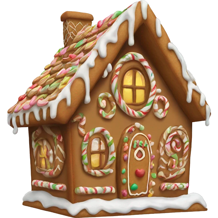 gingerbread house emoji