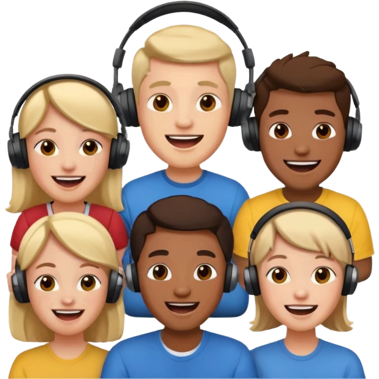 people online in a call laughing emoji