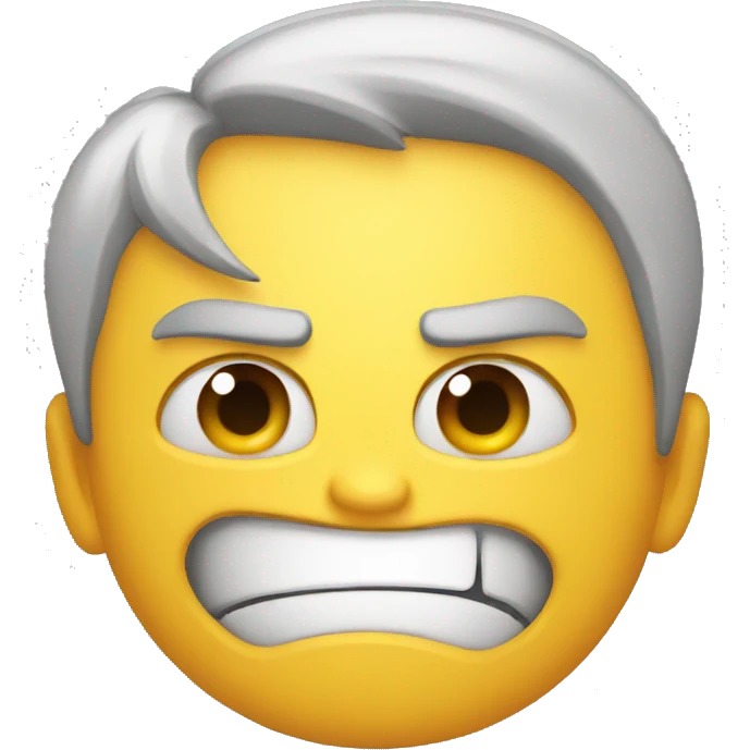 Angry smile emoji