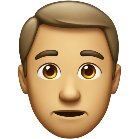 A regular emoji doing a side eye emoji