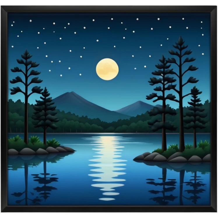 arkansas lake in the night emoji
