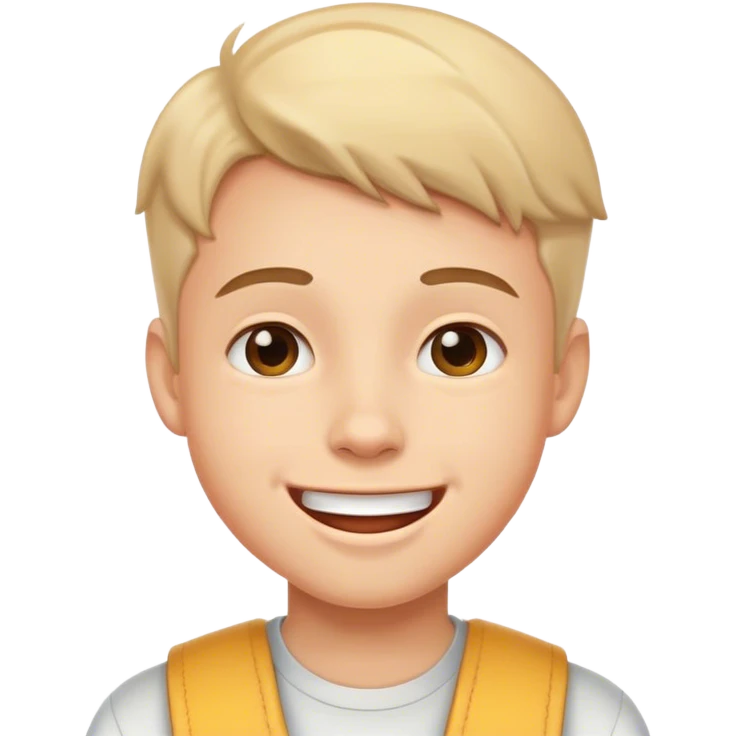 happy boy student emoji