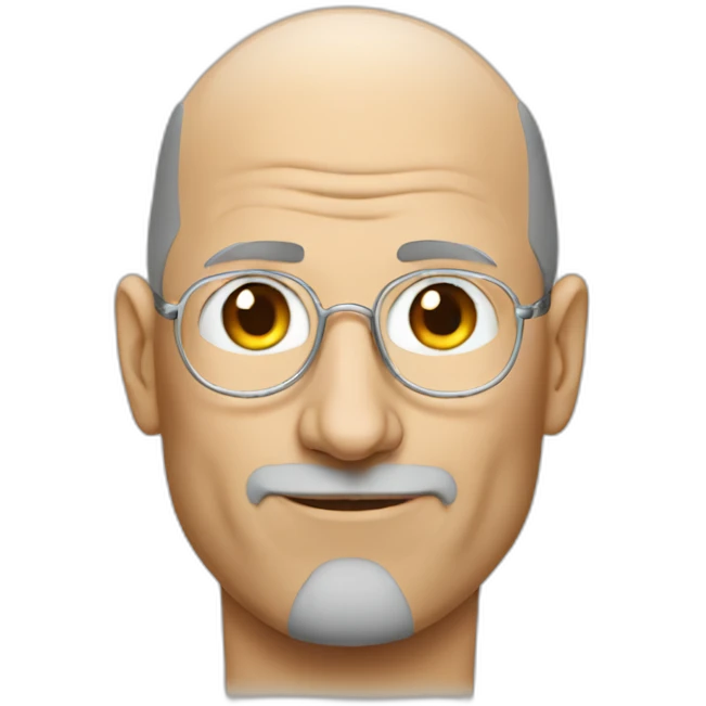 steve jobs bald emoji