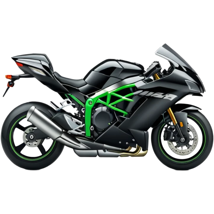 A Kawasaki Ninja H2r  emoji