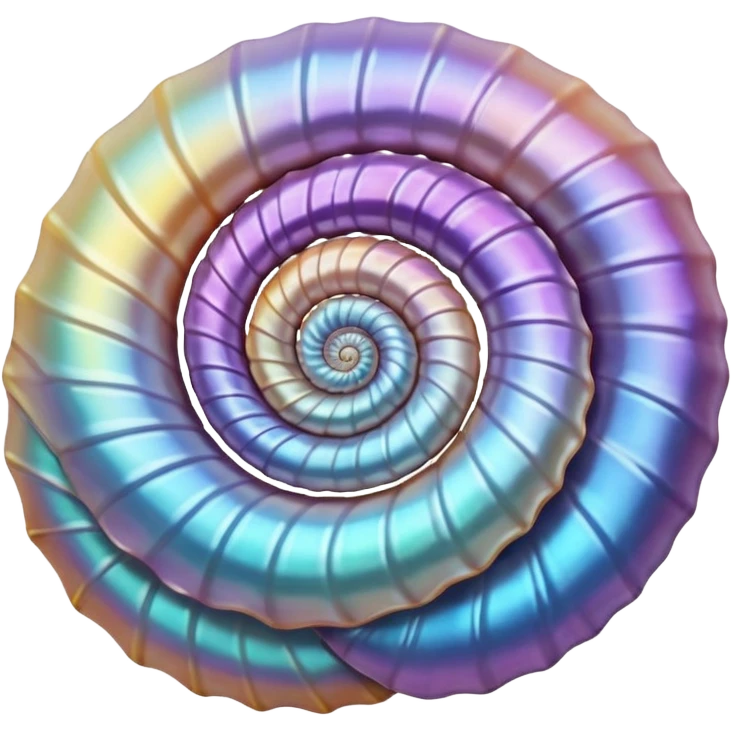 Iridescent seashell  emoji