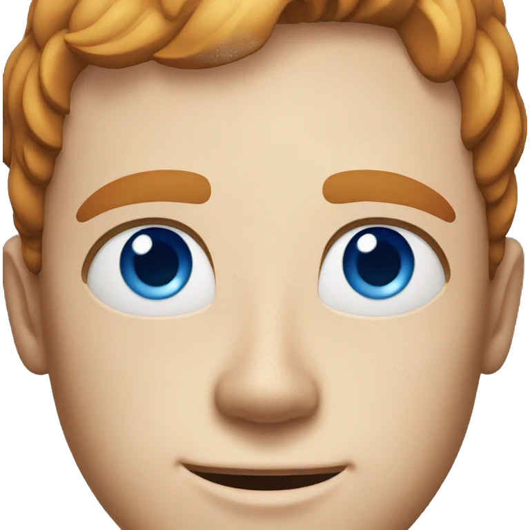  A guy with blue eyes and freckles  emoji