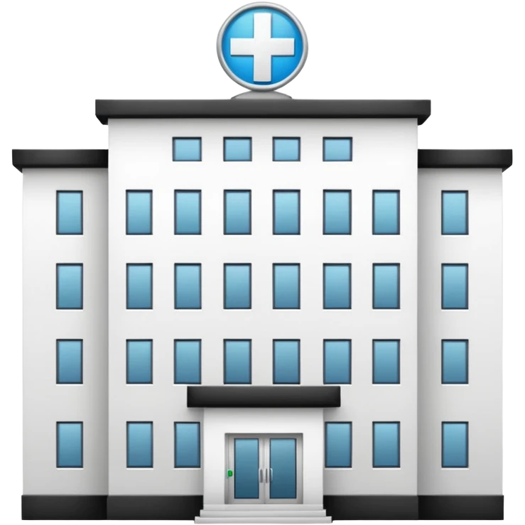 HOSPITAL desde fuera sin cuadro  emoji