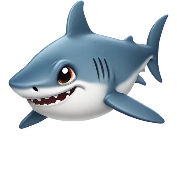 Little shark crying  emoji