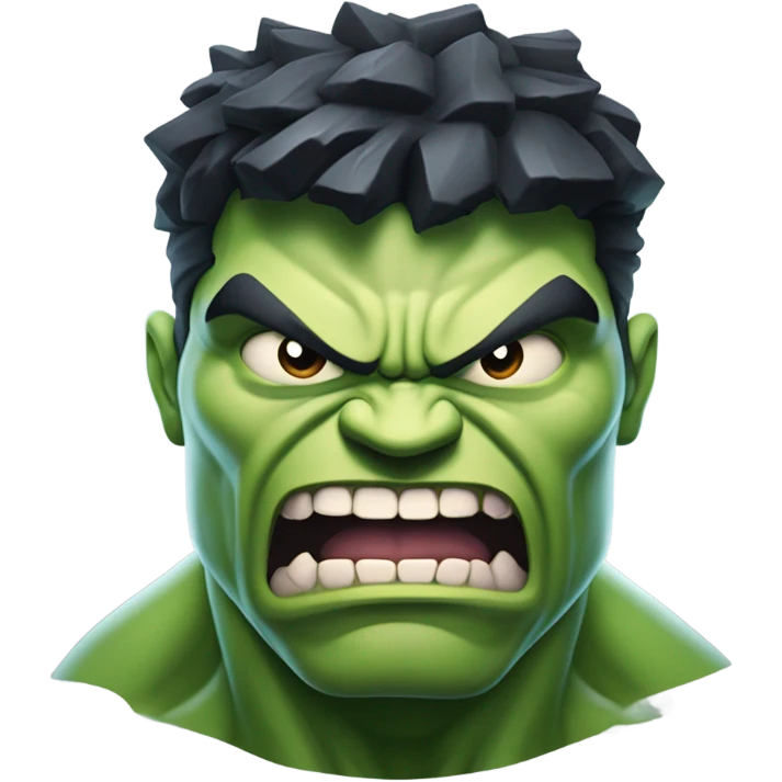 Hulk as ghost vampire angry emoji