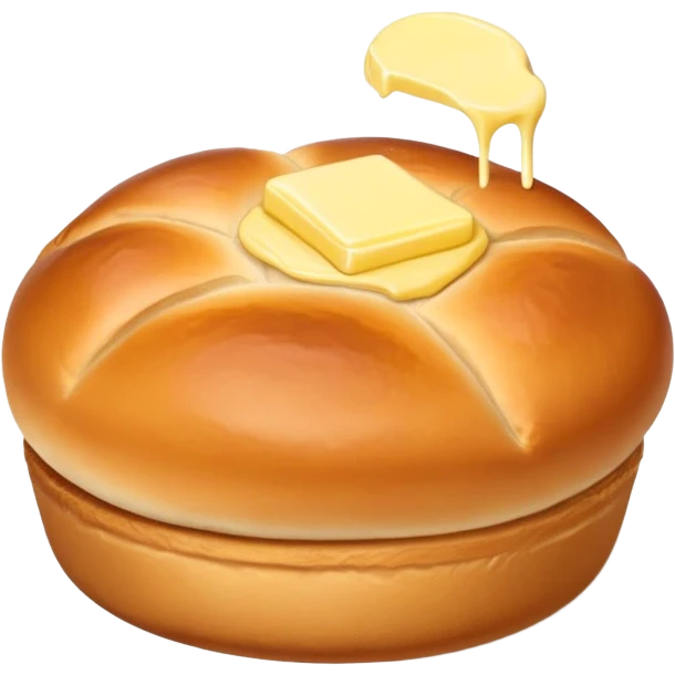 Kartoffelbrötchen with a small pat of butter emoji