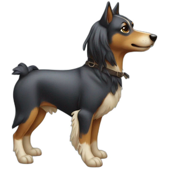 Chien sur cheval emoji