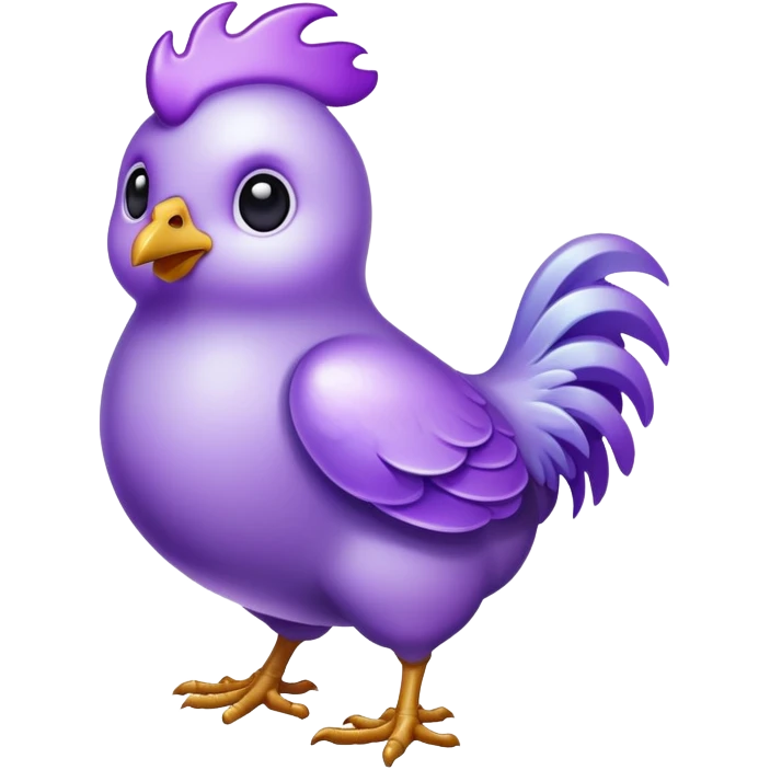 purple ghost chicken  emoji