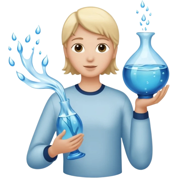 The Water Bearer (♒︎) emoji