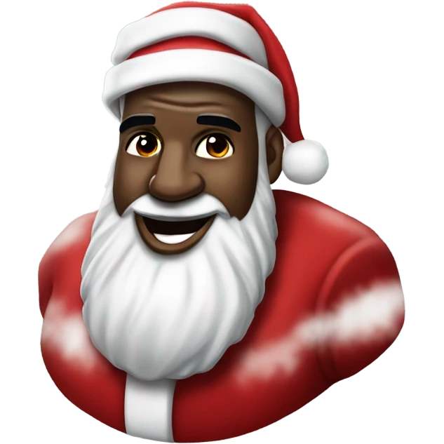 LeBron James as Santa emoji