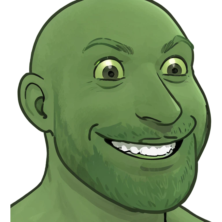 male with smiling beard emoji