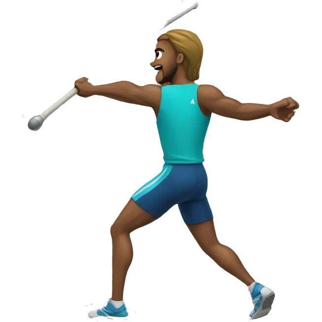 Javelin throw emoji