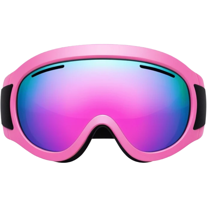 futuristic pink ski visor sunglasses, Y2K fashion, oversized lens emoji