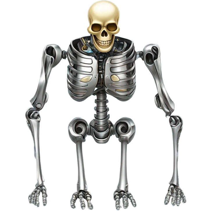 Skeleton Robot emoji