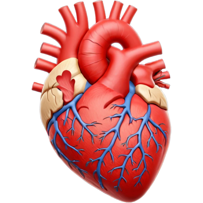 coração humano 3d emoji