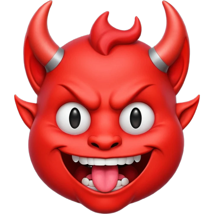 devil face tounge out  emoji